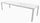 Table de Jardin Extensible 200/300x100x75 cm en Aluminium Blanc