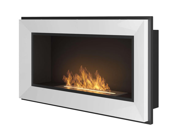 Cheminée Bioéthanol Murale 90x49 cm Frame 900 Blanc sconto