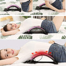 Supporto Massaggiatore Lombare 40x3x27 cm Regolabile in ABS e Gomma Nero e Lilla