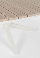 Tavolo Ovale da Giardino 218x115x75h cm in Alluminio e Polywood Zelmar Timber e Vapor  