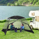 Tenda da Campeggio e Spiaggia a Rete Anti UV per 4 Persone con Borsa di Trasporto 3x3m  Nero
