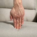 Poltrona Alzapersona Elettrica 1 Motore Reclinabile con Poggiapiedi in Tessuto effetto Lino Beige