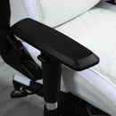 Sedia da Gaming Ergonomica con Luci a LED in Similpelle Bianca