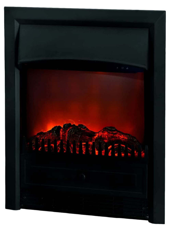Brûleur Électrique Encastrable pour Cheminées 1800W Ruby Fires Lagos Noir sconto