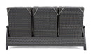 Divano 3 Posti 194,5x83x103h cm Reclinabilecon Cuscini Britton Antracite
