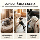 48 pezzi Pannolini per Cani Femmina Taglia M 48x35x1 cm con Fascia Elastica Regolabile Bianco      