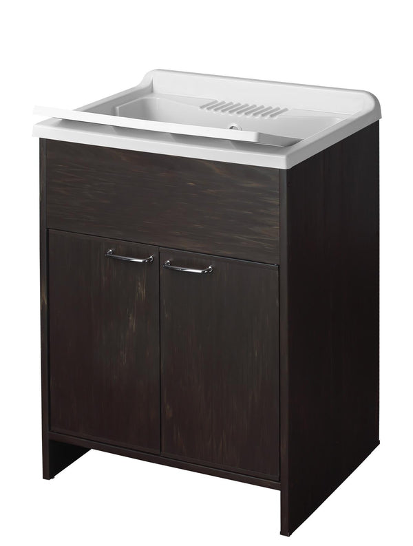 Meuble vasque en PVC 60x50x85cm 2 portes Forlani Washouse Wengè prezzo