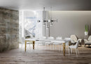 Tavolo Allungabile 160-264x90x77 cm Karamay Bianco Frassino