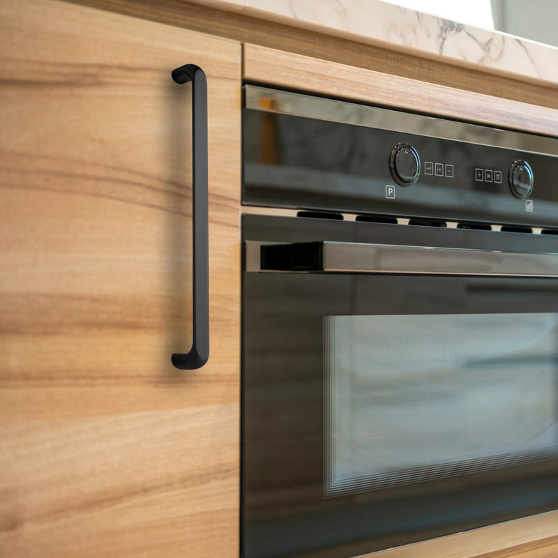 Set 20 Maniglie per Mobili 224 mm in Zama Emuca Zagreb Nero