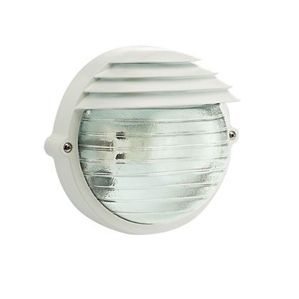Petite applique murale ronde de couleur blanche pour l'extérieur Palpebra Sovil Line online