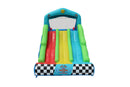 Gonfiabile per Bambini Triplo Scivolo Racing Arrampicata e Rimbalzo Multicolore      