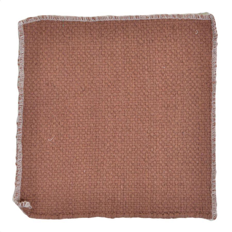 Tappeto Bagno Design Trama Semplice 50x150 cm in Cotone Marrone