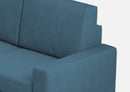 Divano Angolare 5 Posti 246x246x85 cm Sakar in Tessuto Avio