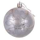 Set 8 Palle di Natale Ø8 cm in Plastica Argento