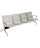 Bozzini Silver Banc de Bureau pour Salle d'Attente 4 Places en Acier
