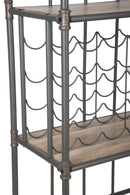 Mobile Porta Vivande Manhattan 99,3x42x185 cm in Ferro e MDF