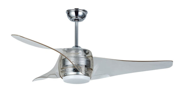 Ventilateur de Plafond à 3 Pales et LED Ø127 cm 3 Vitesses Sulion Mustang Transparent prezzo