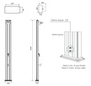 Doccia da Giardino Miscelatore Arkema Spring S Fascia Inox Verde scuro