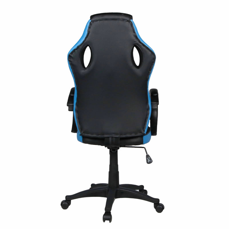 Sedia da Gaming Ergonomica 59x110/120x65 cm in Similpelle Nero/Blu
