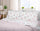 Ensemble de draps en coton dessus et dessous avec coins et taies d'oreiller roses Cober Garden différentes tailles