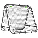 Rete Rebounder da Calcio Pieghevole Angolazione Regolabile 100x95x90 cm Nero      