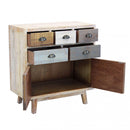 Mobile Clark 80x40x85 h cm in Legno Multicolor