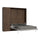 Lit double escamotable peu encombrant Kentaro H210 cm marron