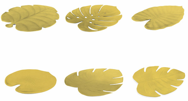 online Set de 6 Sets de Table Feuilles en Eva VdE Tivoli 1996 Or