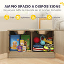 Portaciotole per Cani 60x30x35,5 cm con 2 Ciotole da 2L in Acciaio Inox e Armadietto Inferiore in Legno Rovere      