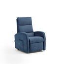 Poltrona Alzapersona Elettrica 2 Motori 72x111x86 cm Martina in Microfibra Dispositivo Medico 1 Celeste