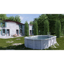 Piscina Ovale Fuori Terra 500x300xh132 cm in Acciaio e PVC Gre Groenlandia