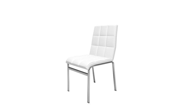 acquista Lot de 4 Chaises en Simili Cuir Souple 85x44x45 cm TFT Serena Blanc