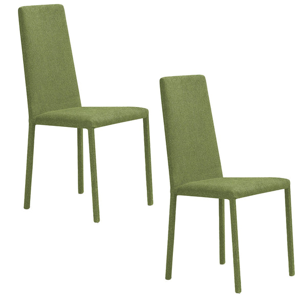 Set 2 sedie Imbottite 45x52x91 cm In Tessuto Savoy Betty Plus Verde Lime prezzo