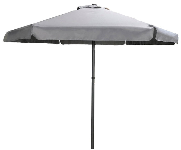 Parasol de Jardin Ø2,3m en Métal et Polyester Gris sconto