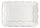 Assiette Rectangulaire 30.5x20.5 cm Porcelaine Perforée Kaleidos Charme Filo Oro