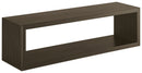 Mensola da Parete 60x18x15,5 cm in Fibra di Legno Regolo Rovere Scuro