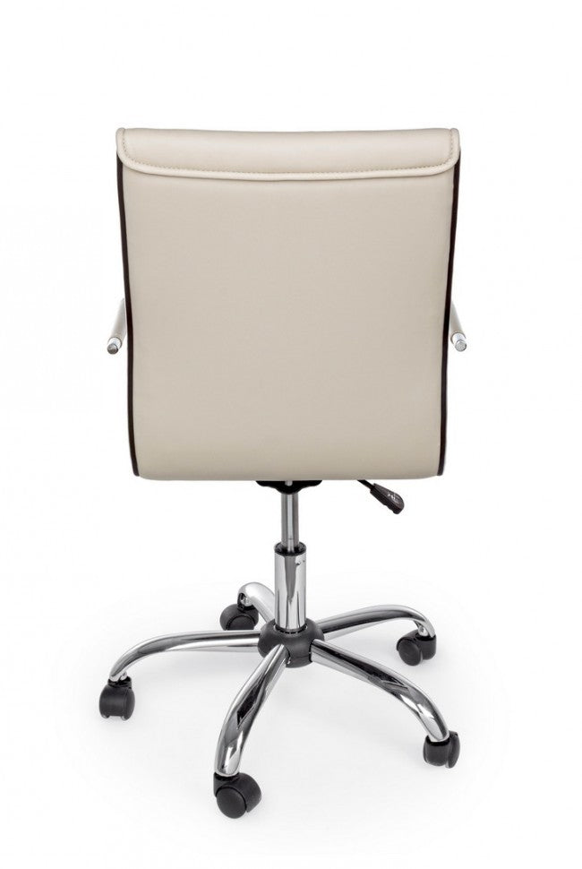 Sedia Poltrona Operativa da Ufficio in Similpelle Perth Tortora