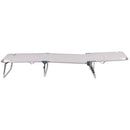 Lettino Mare Richiudibile 190x58x27 cm Struttura in Alluminio e Copertura in PVC e Poliestere Ecrù Viareggio      