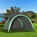 Tenda da Spiaggia Campeggio Protezione Raggi UV Verde e Grigio 3.3x3.3x2.55 cm 