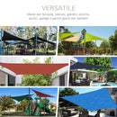 Tenda Vela da Giardino Triangolare in HDPE Crema 4x4x4m 