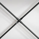 Scrivania da Ufficio Compatta 100x60x75,5 cm in Metallo e MDF Nera