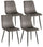 Lot de 4 Chaises 44x50x88 cm en Velours Gris