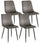 Lot de 4 Chaises 44x50x88 cm en Velours Gris