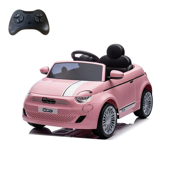 Macchina Elettrica per Bambini Fiat 500 12V 30W con Telecomando Luci e Suoni Rosa acquista