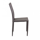 Sedia Cammie 41x50x91 h cm in Similpelle Marrone