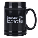 Boccale di Birra Ø8x13 cm in New Bone China VdE Tivoli 1996 Spqr nero