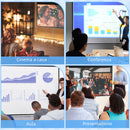 Telo Proiettore 80" 16:9 con Corda di Regolazione 187x8x150 cm in Plastica e Metallo Bianco      