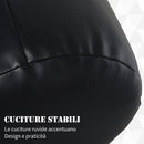 Set Sacco da Boxe per Adulti 30x30x120 cm da Appendere con Guantoni e Ganci in PVC e Acciaio Nero Rosso      