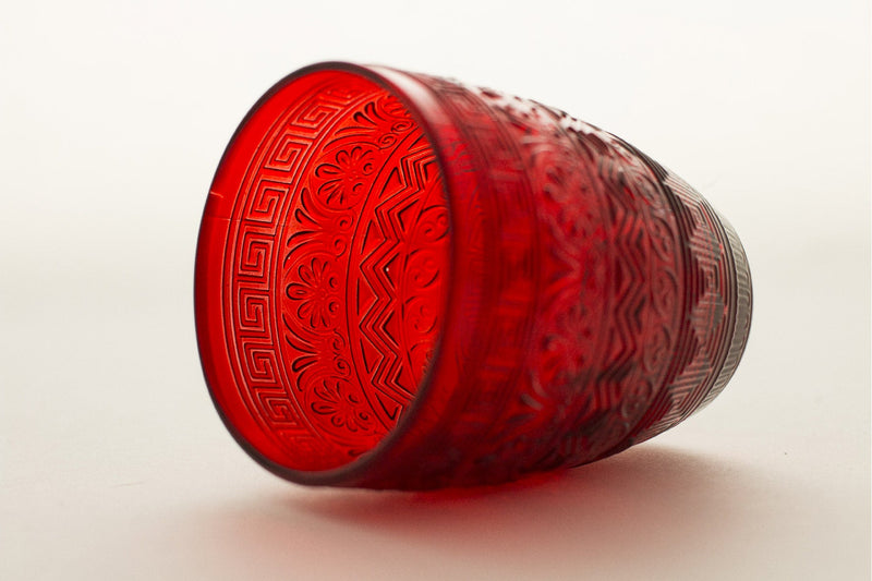 Set 6 Bicchieri Ø8,3x10,5 cm in Vetro Villa d'Este Home Tivoli Mexico Multicolor