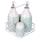 Menage Set Olio Aceto Sale e Pepe in Hard Dolomite VdE Tivoli 1996 Cozumel 